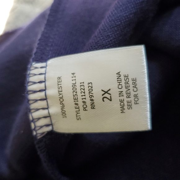 REBELLIOUS ONE Navy Blue Terry Cloth Pullover Hoodie - Picture 8 of 8